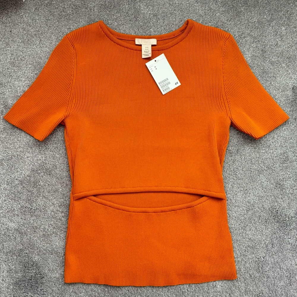 Burnt Orange Cut out Capsule Collection Shirt